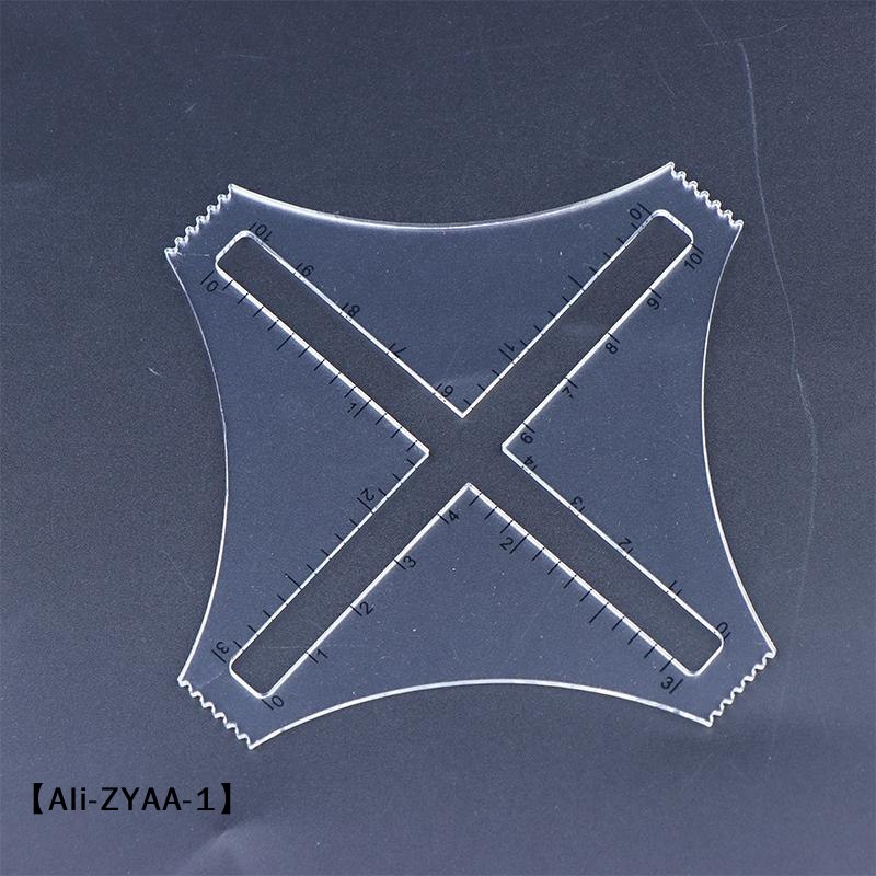 Ruler Set Transparent - 【A】Acrylic Transparent Knitting Density Ruler, Gauge