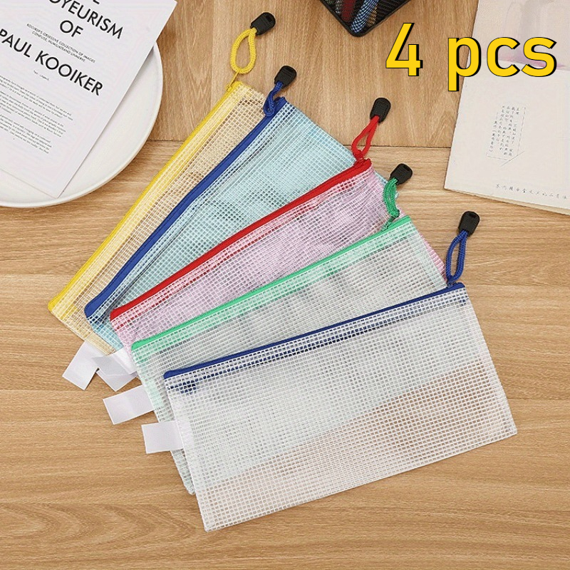 Is Stationery Office Supply - 4PCS Stationery Storage Folder File Mesh