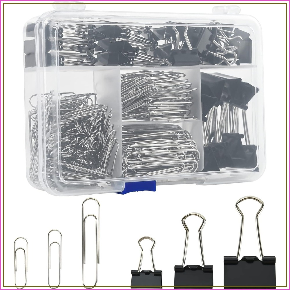 Binder Clip Assorted - 340pcs Binder Clips & Paper Clips