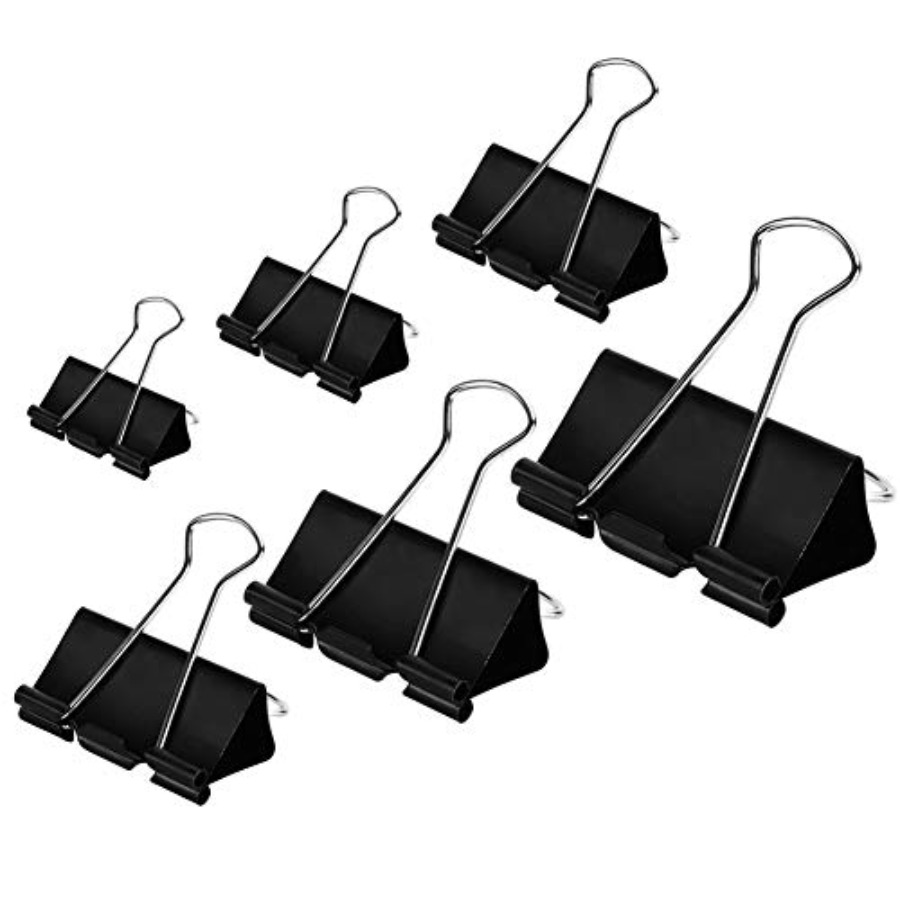 Binder Clip Assorted - Binder Clips Paper Clamps Assorted Sizes