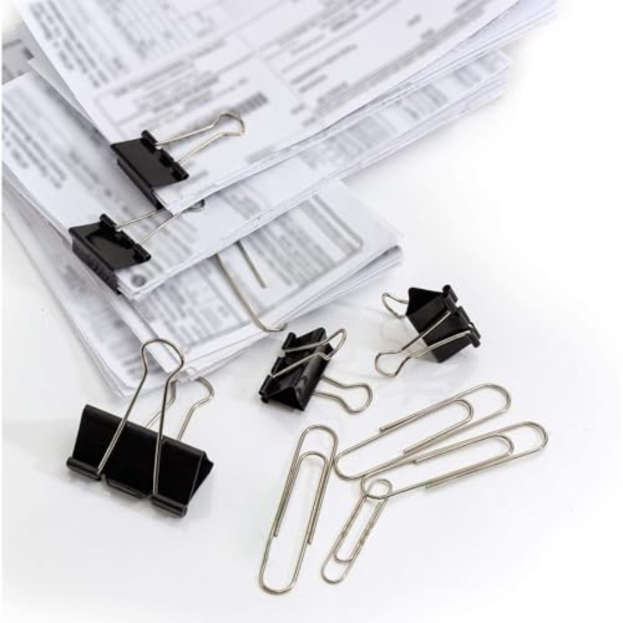 340 PCS Paper Clips and Binder - Binder Clip Assorted avis et prix