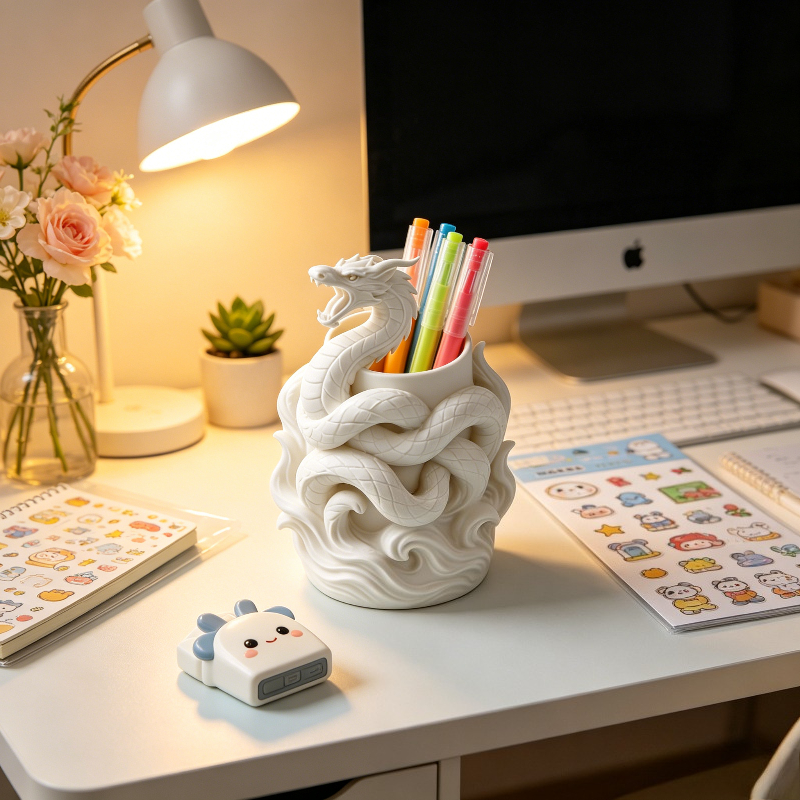 Dragon Relief Pen Holder, Desk - Ideal Stationery & Office Supply avis et prix