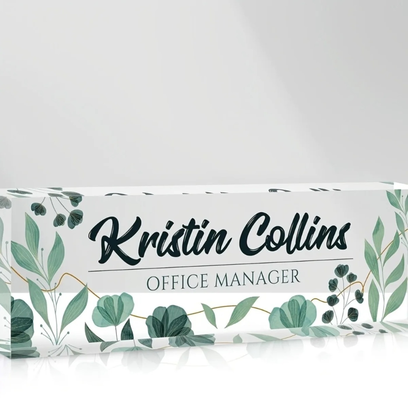 [2D Flat] Personalized Acrylic - Desk Name Plate avis et prix
