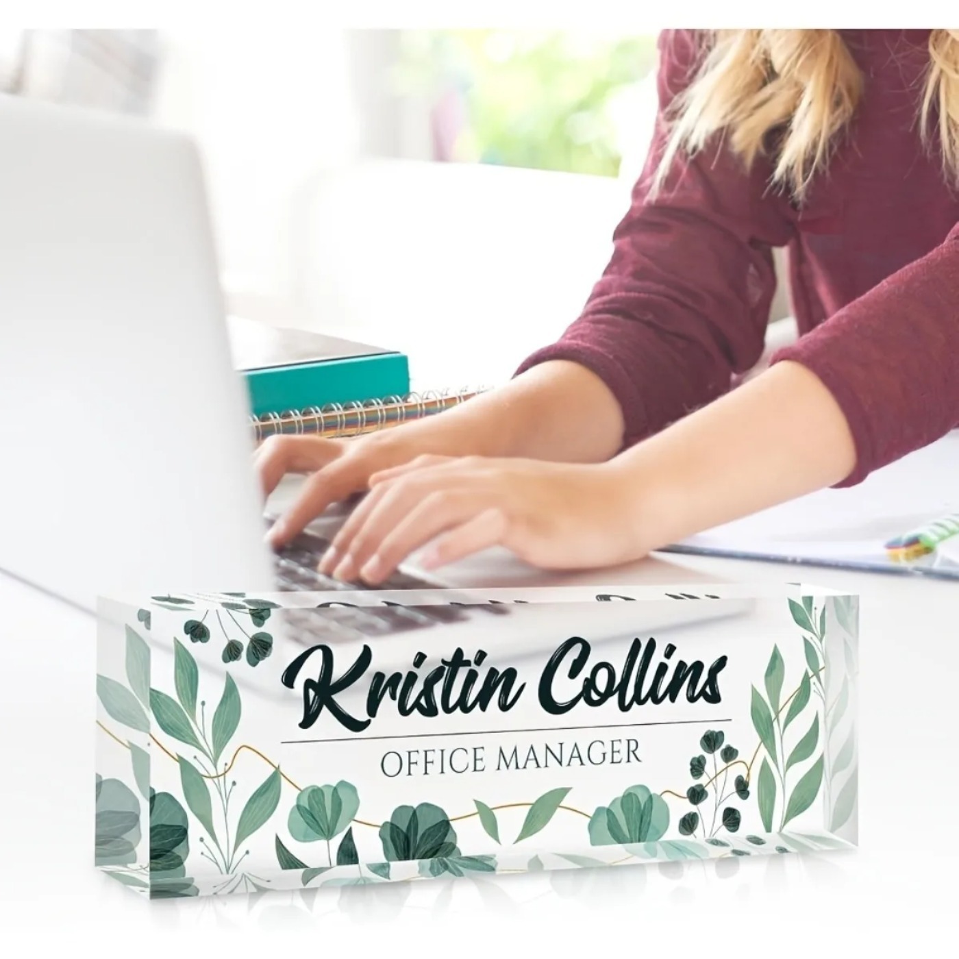 [2D Flat] Personalized Acrylic - Desk Name Plate avis et prix