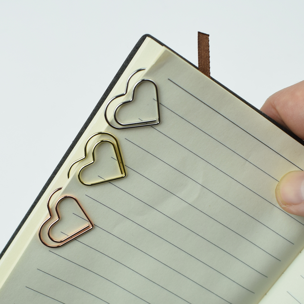 12-Piece Set Heart Paper Clips - Binder Clip Assorted avis et prix