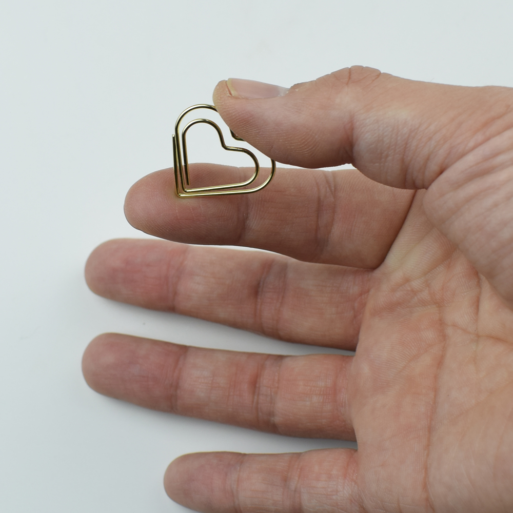 12-Piece Set Heart Paper Clips - Binder Clip Assorted avis et prix