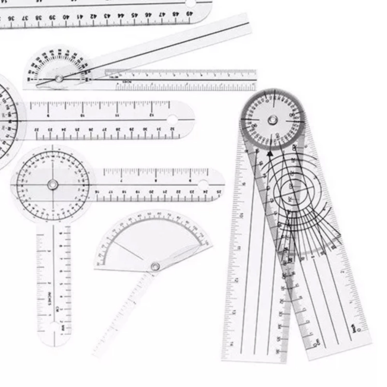 6PCS Medical Goniometer Set PV - Ruler Set Transparent avis et prix