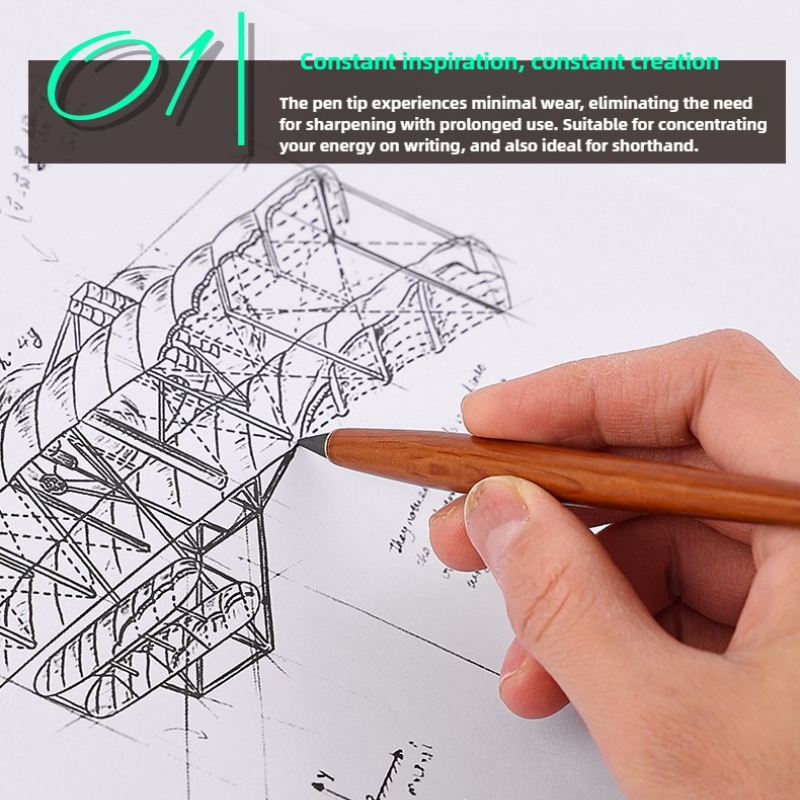 Wooden Eternal Pencil No Sharp - Is Stationery Office Supply avis et prix