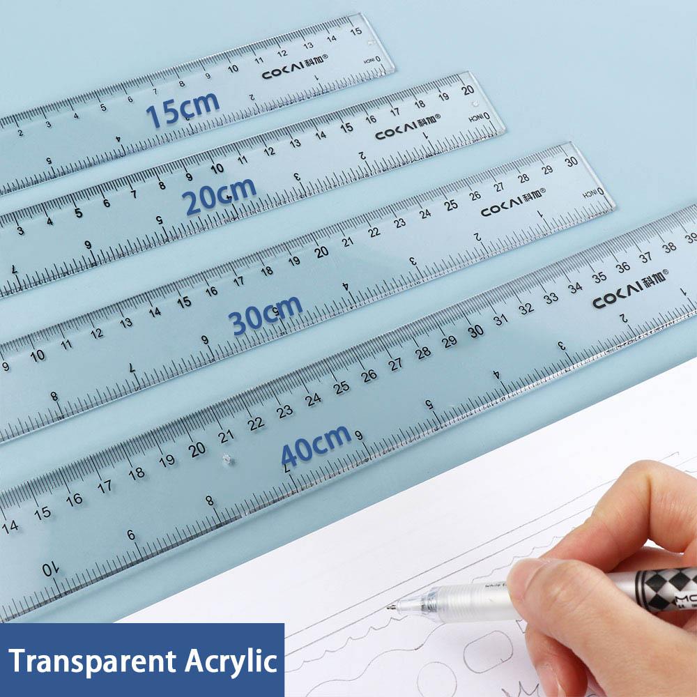 Desk Accessories 15cm 20cm 30c - Ruler Set Transparent avis et prix