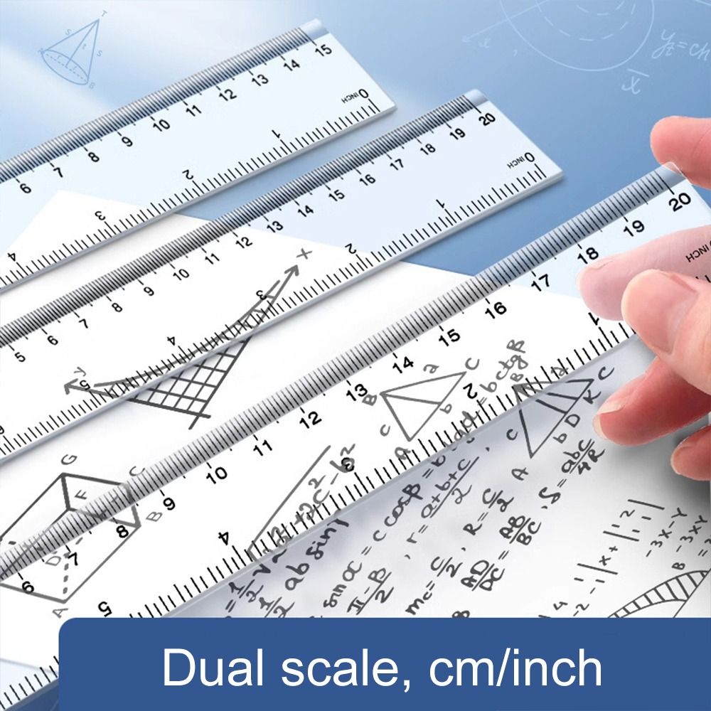 Desk Accessories 15cm 20cm 30c - Ruler Set Transparent avis et prix