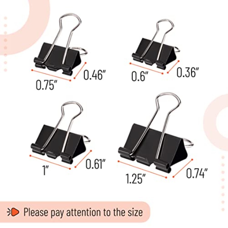 - Binder Clips, 100 pcs, Assor - Binder Clip Assorted avis et prix