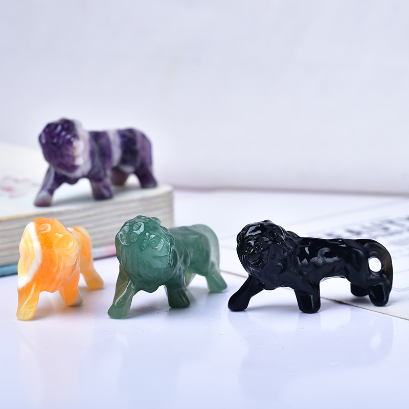 Natural Crystal Obsidian Lion. - Lion Stationery & Office Supply(Kunshan)Co.Ltd avis et prix