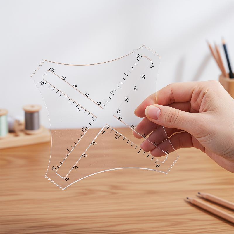 Acrylic Transparent Knitting D - Ruler Set Transparent avis et prix