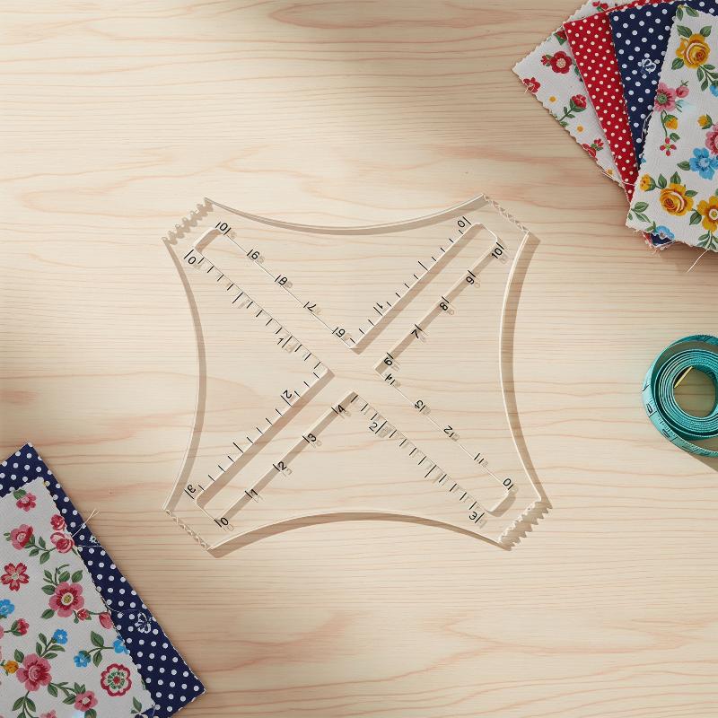 Acrylic Transparent Knitting D - Ruler Set Transparent avis et prix