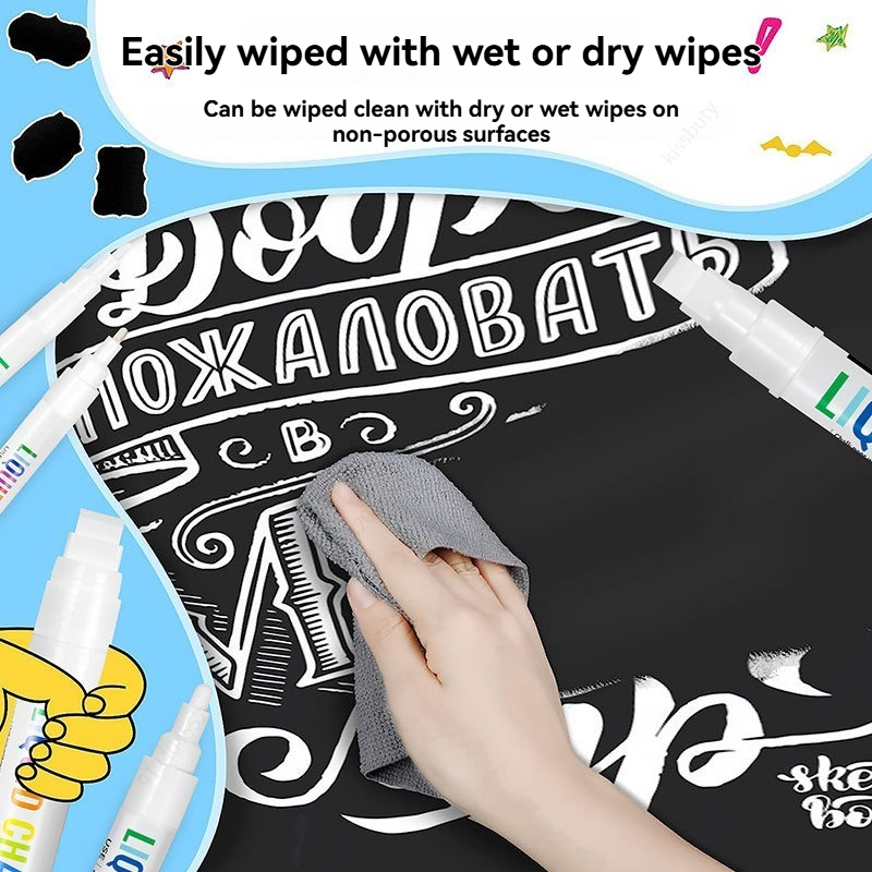 5pcs/set White Chalk Markers L - Correction Fluid White avis et prix