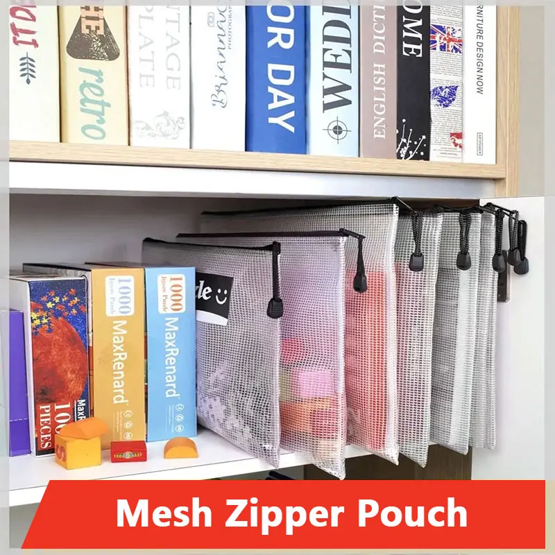 A3/A4/A5/A6 Mesh Zipper Pouch  - Portfolio Folder Zip avis et prix