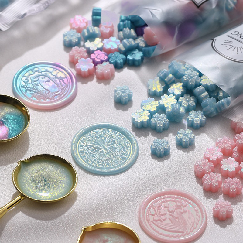90pcs Mixed Color Glitter Saku - Wax Seal Stamp Kit avis et prix