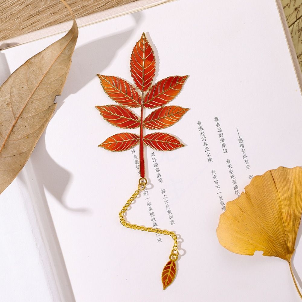 Metal Leaves Bronzing Bookmark - Stationery And Office Supply Chain avis et prix