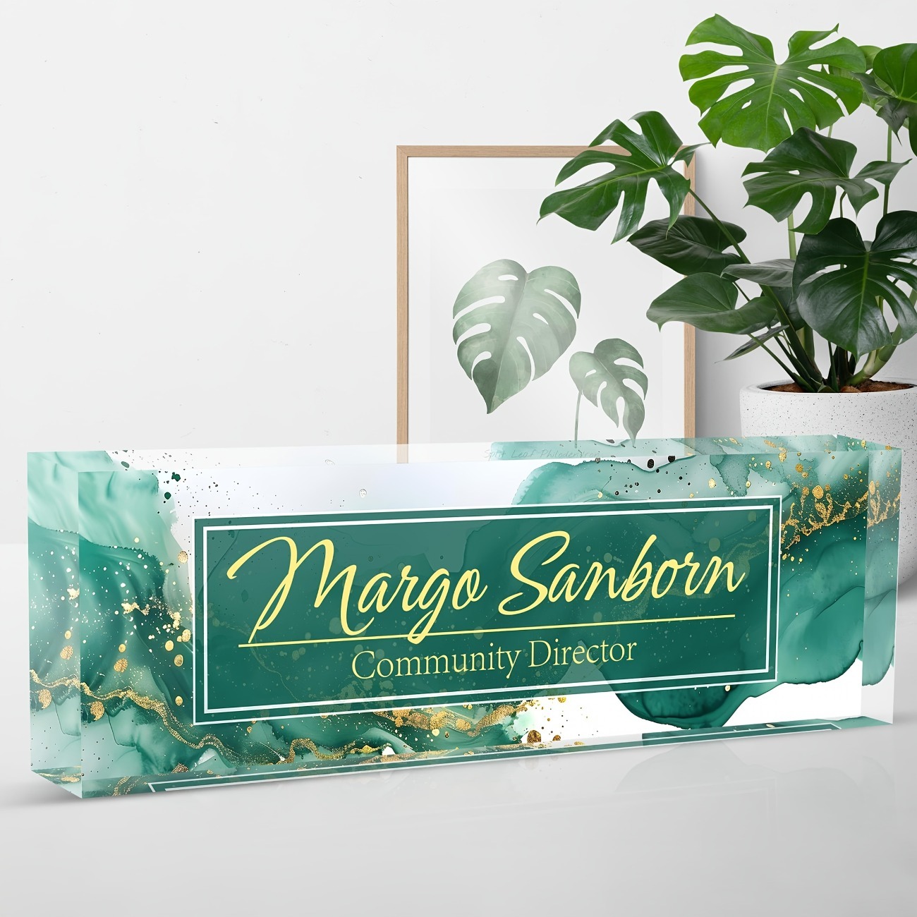 Custom Acrylic Desk Name Plate - Desk Name Plate avis et prix
