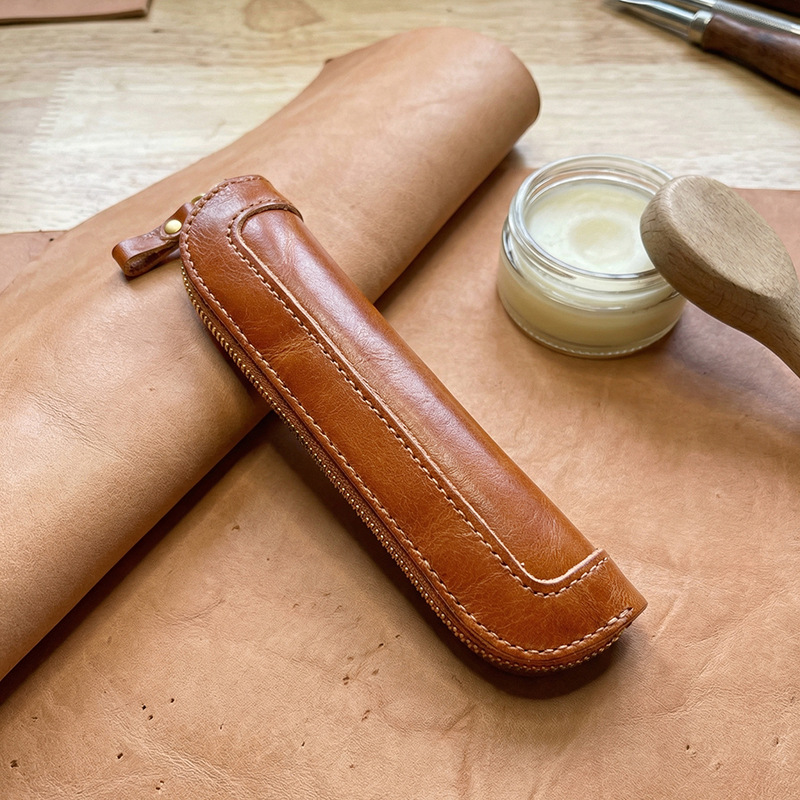 Vintage vegetable-tanned Leath - Tan Stationery & Office Supply avis et prix