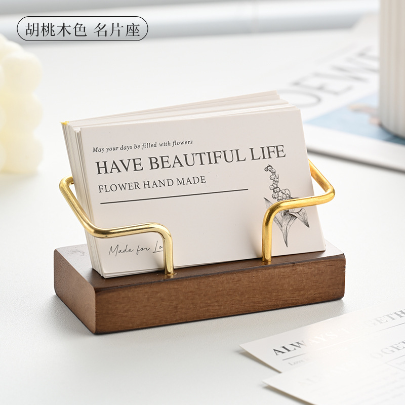 Wooden Business Card Holder Me - Desk Name Plate avis et prix