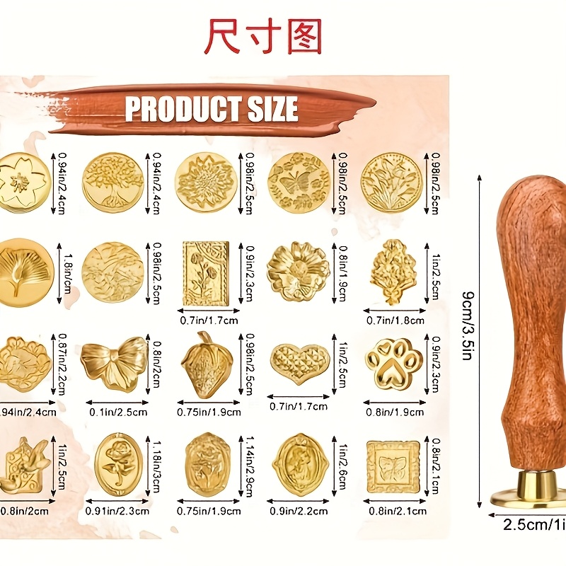 21pc wax stamp set with variou - Wax Seal Stamp Kit avis et prix