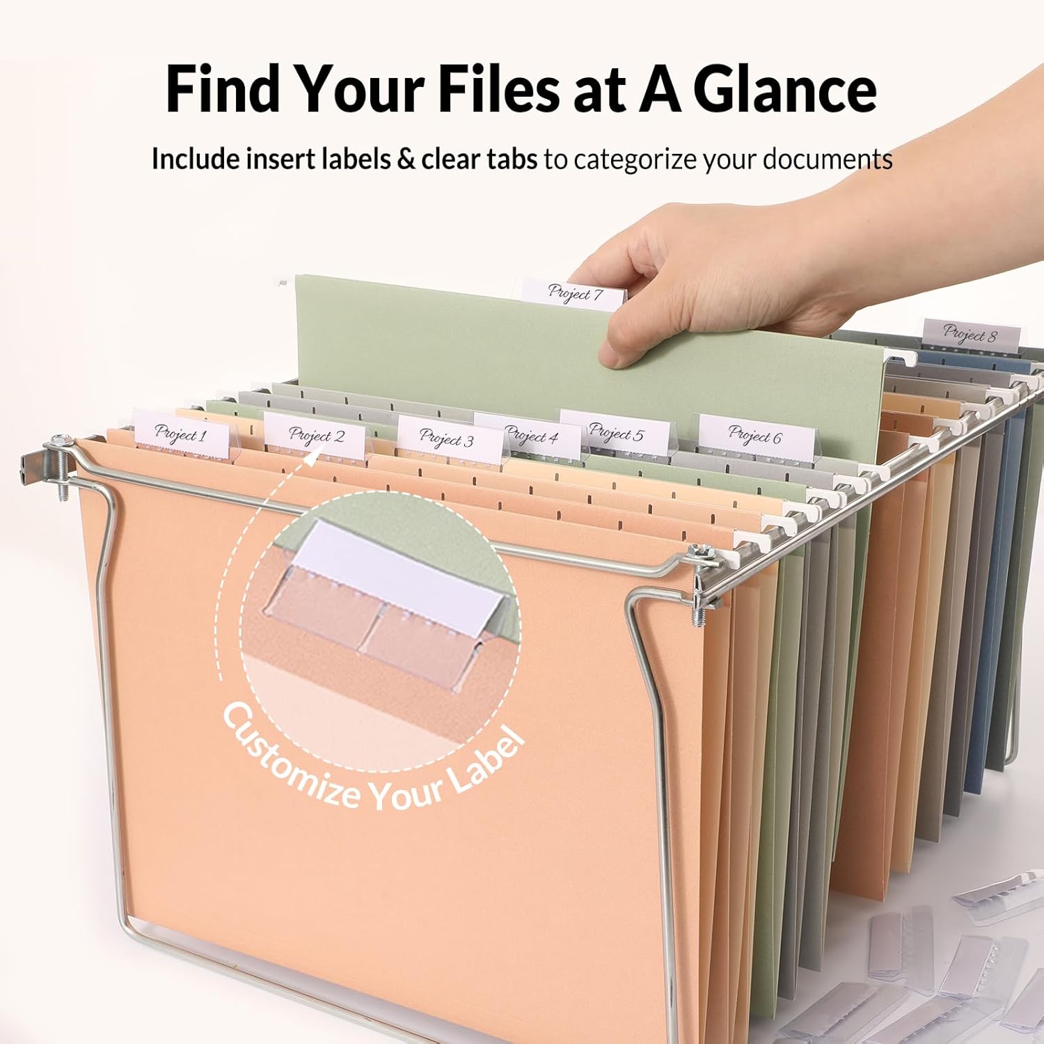 Hanging File Folders 6 Pack, L - File Folder Hanging avis et prix