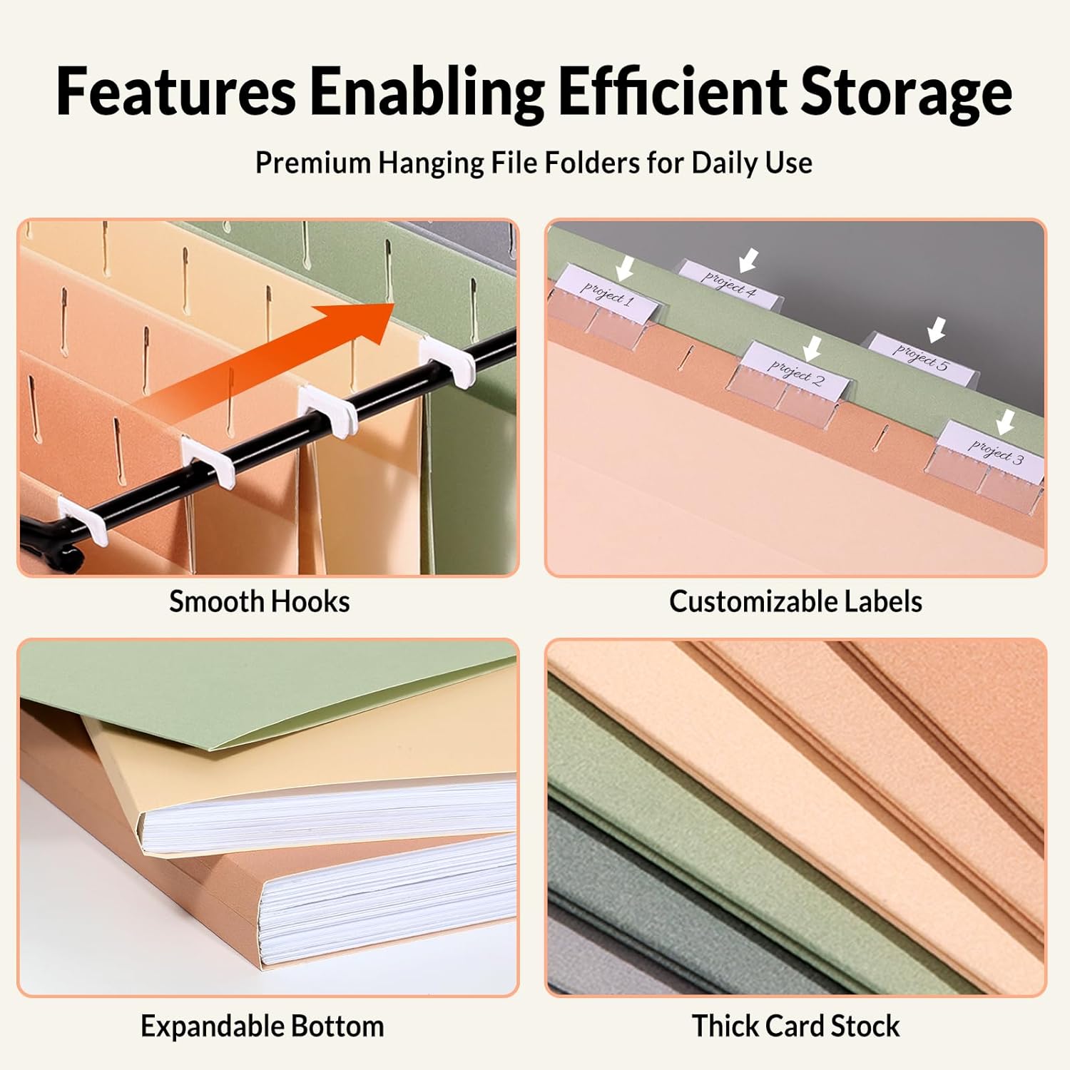 Hanging File Folders 6 Pack, L - File Folder Hanging avis et prix