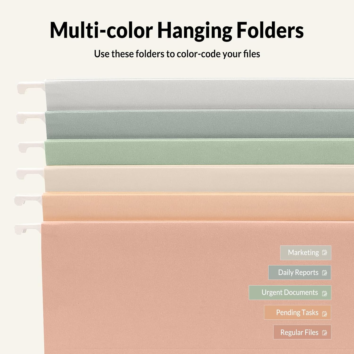 Hanging File Folders 6 Pack, L - File Folder Hanging avis et prix