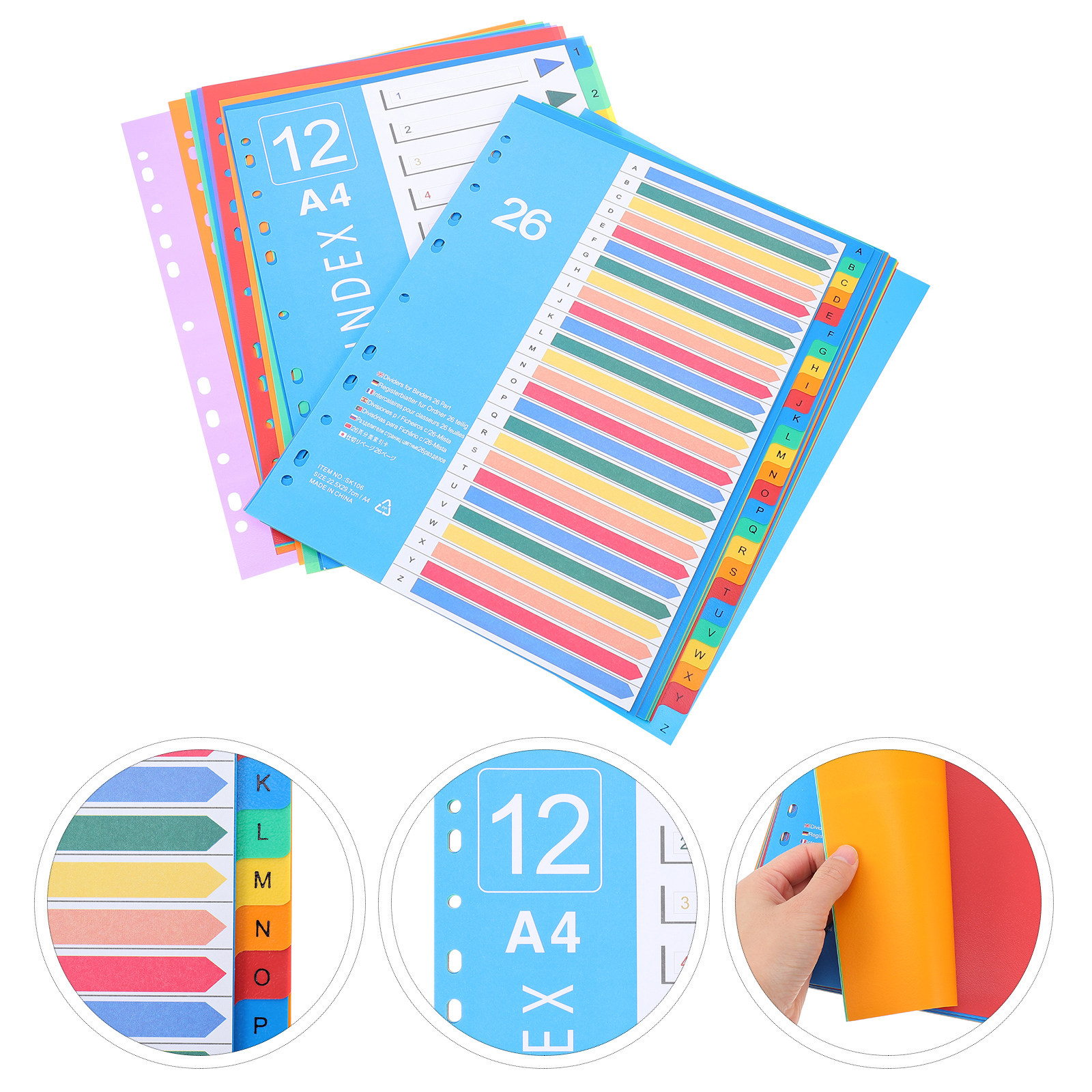 38Pcs Colored Plastic Folder S - Index Tab Divider avis et prix