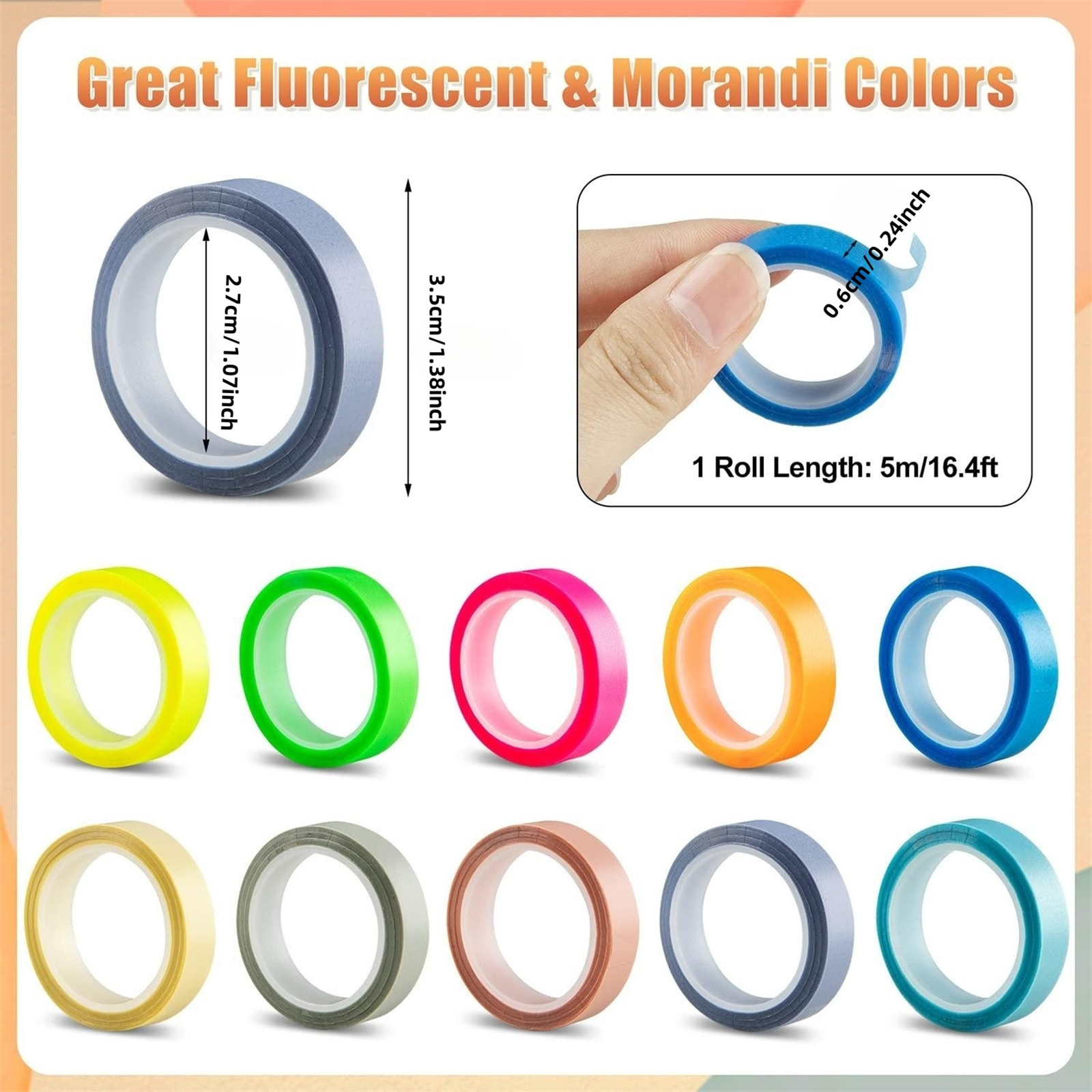 10 Rolls Morandi/Fluorescent H - Correction Tape Roller avis et prix