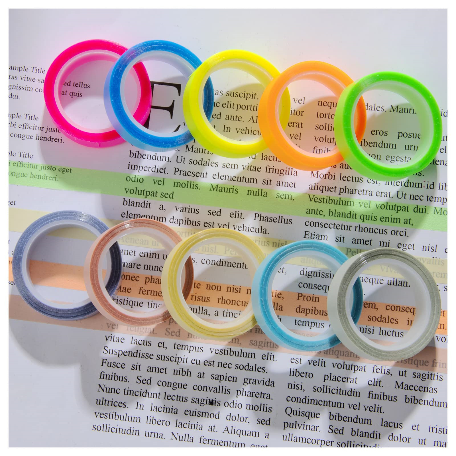 10 Rolls Morandi/Fluorescent H - Correction Tape Roller avis et prix