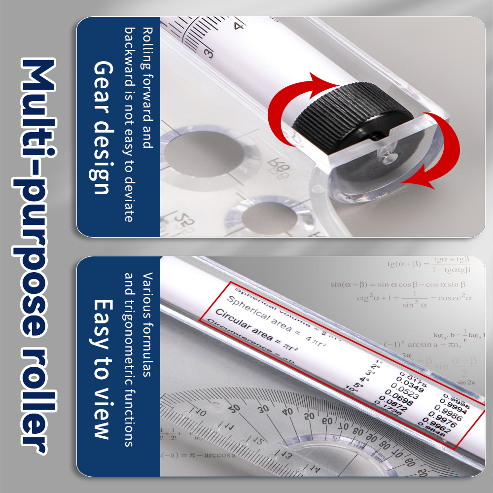 30cm Transparent Parallel Roll - Ruler Set Transparent avis et prix