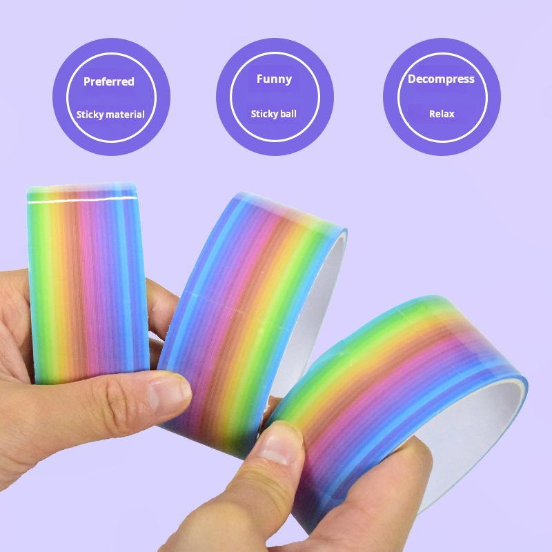 1pcs Rainbow Balls Sticky Ball - Glue Stick Pack avis et prix