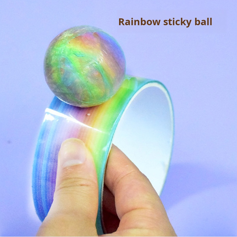 1pcs Rainbow Balls Sticky Ball - Glue Stick Pack avis et prix