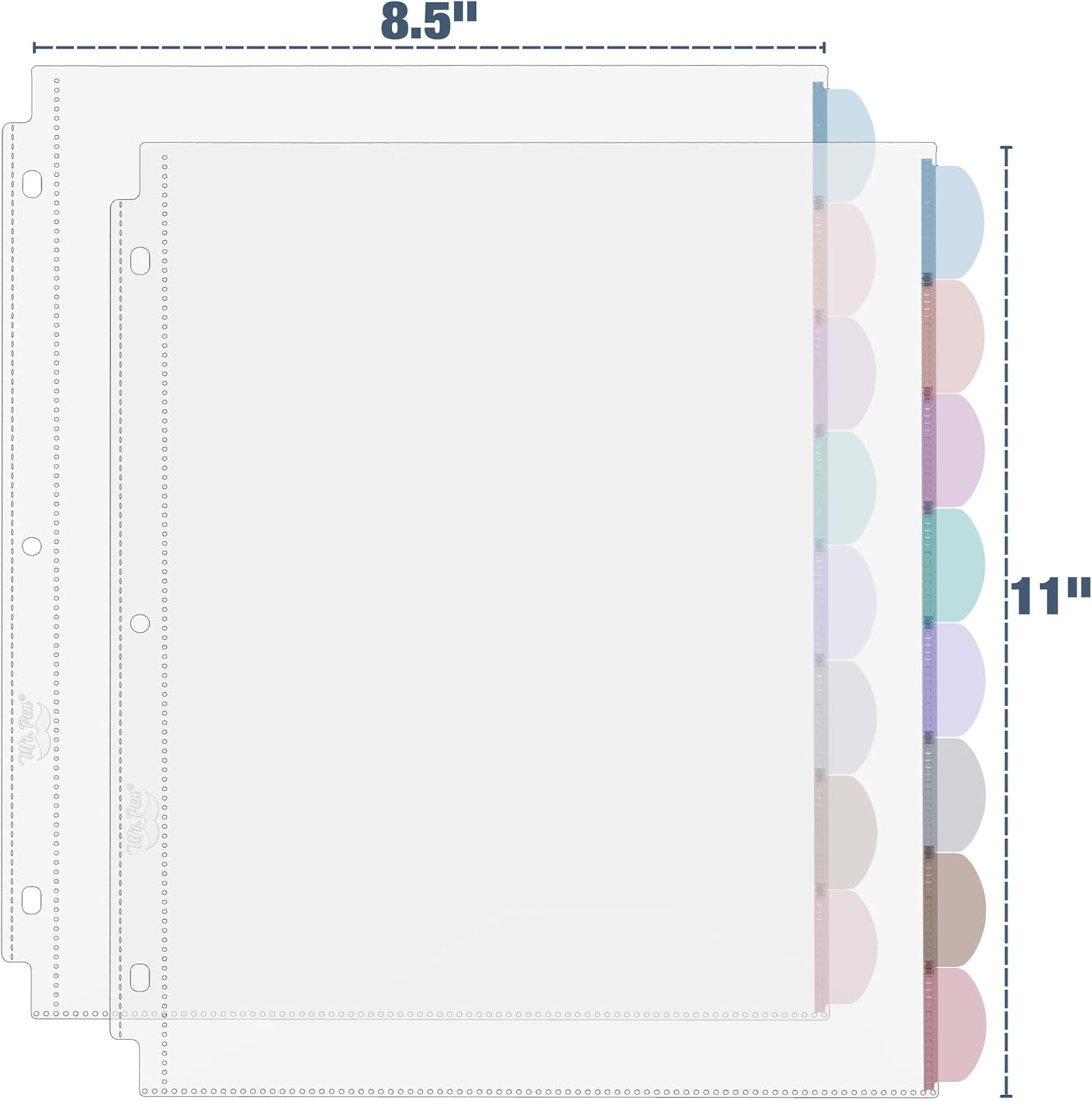 A4 Clear Sheet Protectors with - Index Tab Divider avis et prix