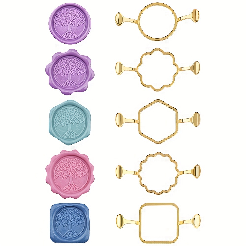 5-Pack Hexagon Square Metal Wa - Wax Seal Stamp Kit avis et prix