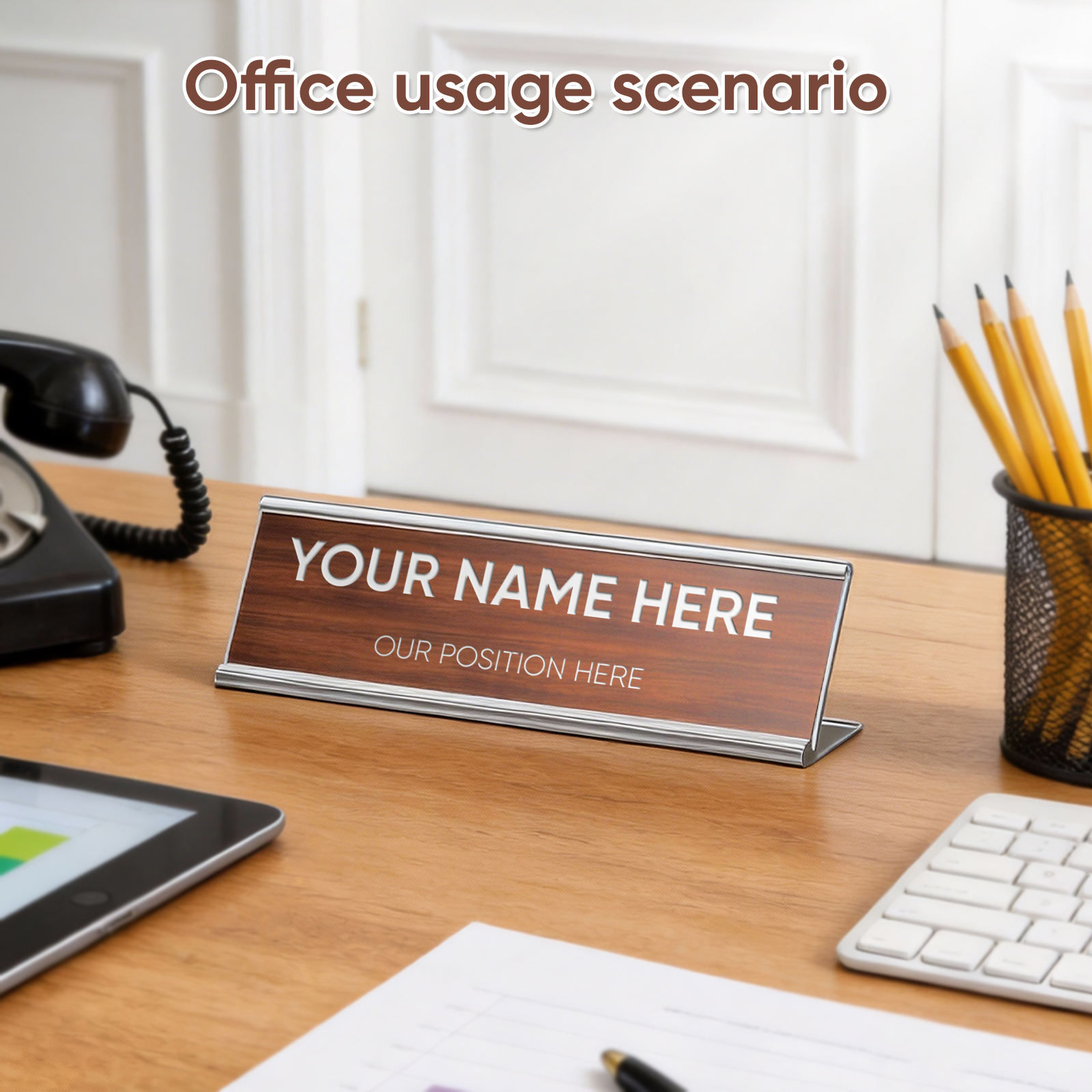 Free Personalized Custom Offic - Desk Name Plate avis et prix