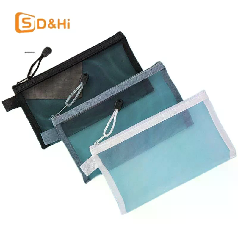 Mesh Zipper Pencil Pouches Wit - Ideal Stationery & Office Supply avis et prix