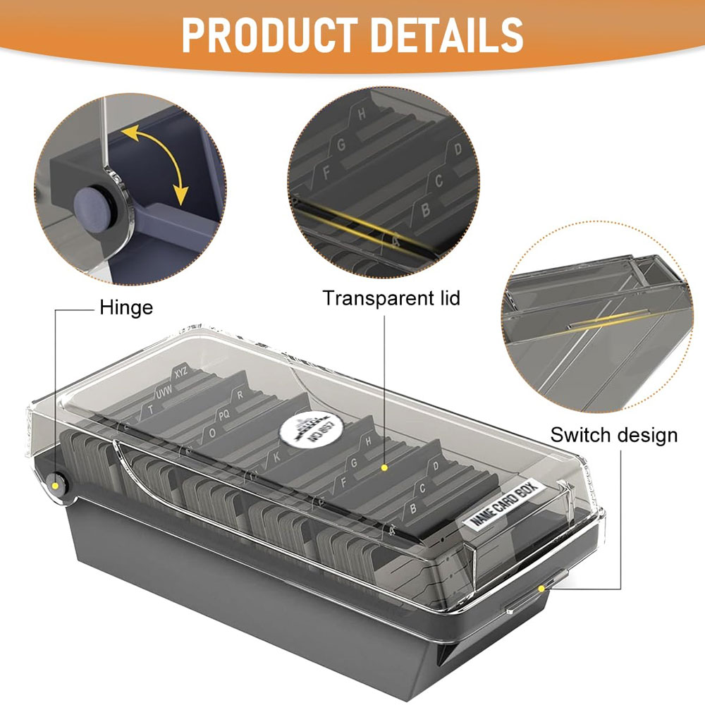 Desktop Business Card Box, Lar - Index Tab Divider avis et prix