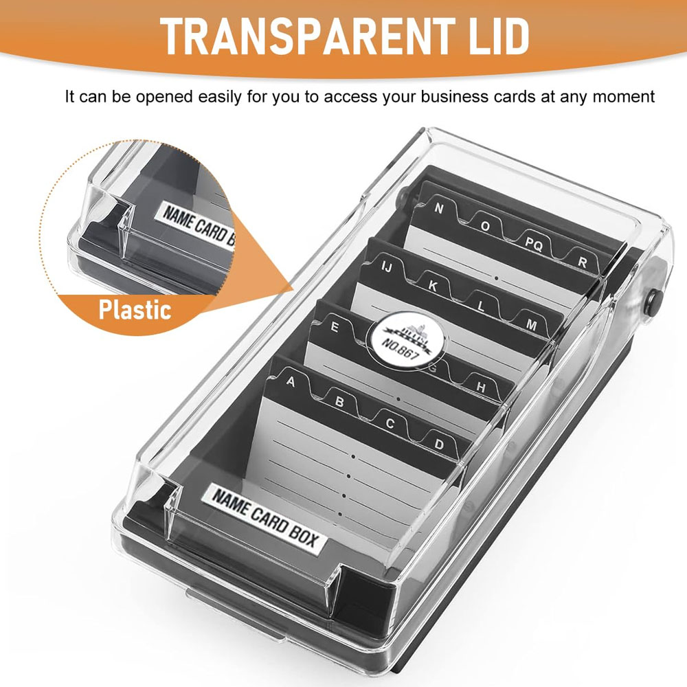 Desktop Business Card Box, Lar - Index Tab Divider avis et prix