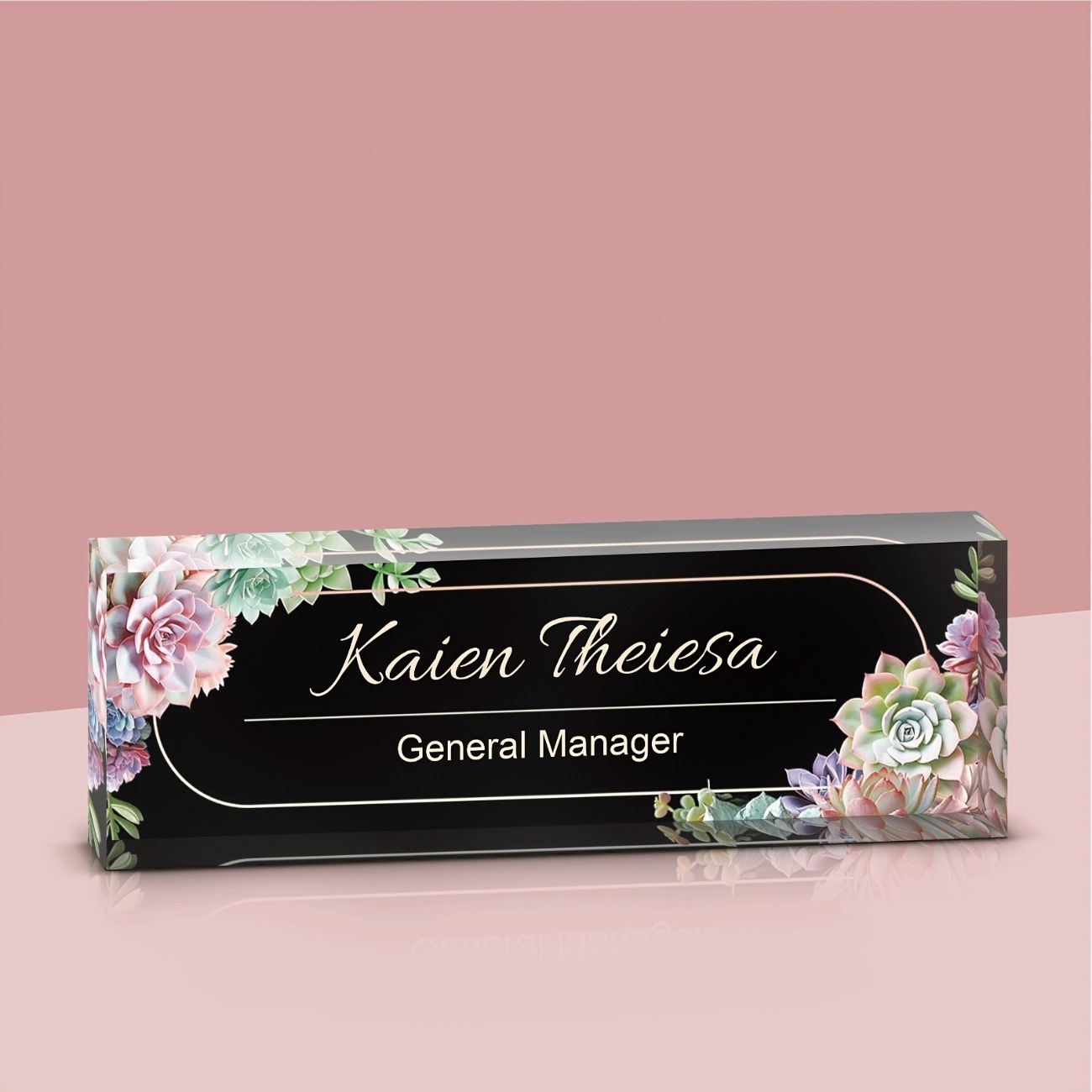 Custom Acrylic Desk Name Plate - Desk Name Plate avis et prix