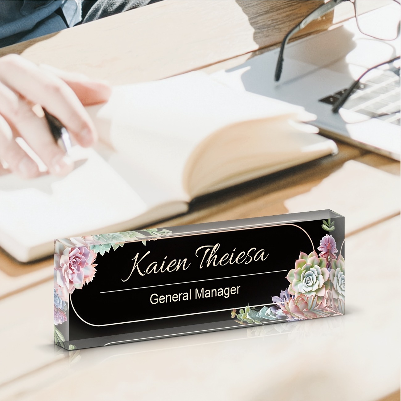 Custom Acrylic Desk Name Plate - Desk Name Plate avis et prix