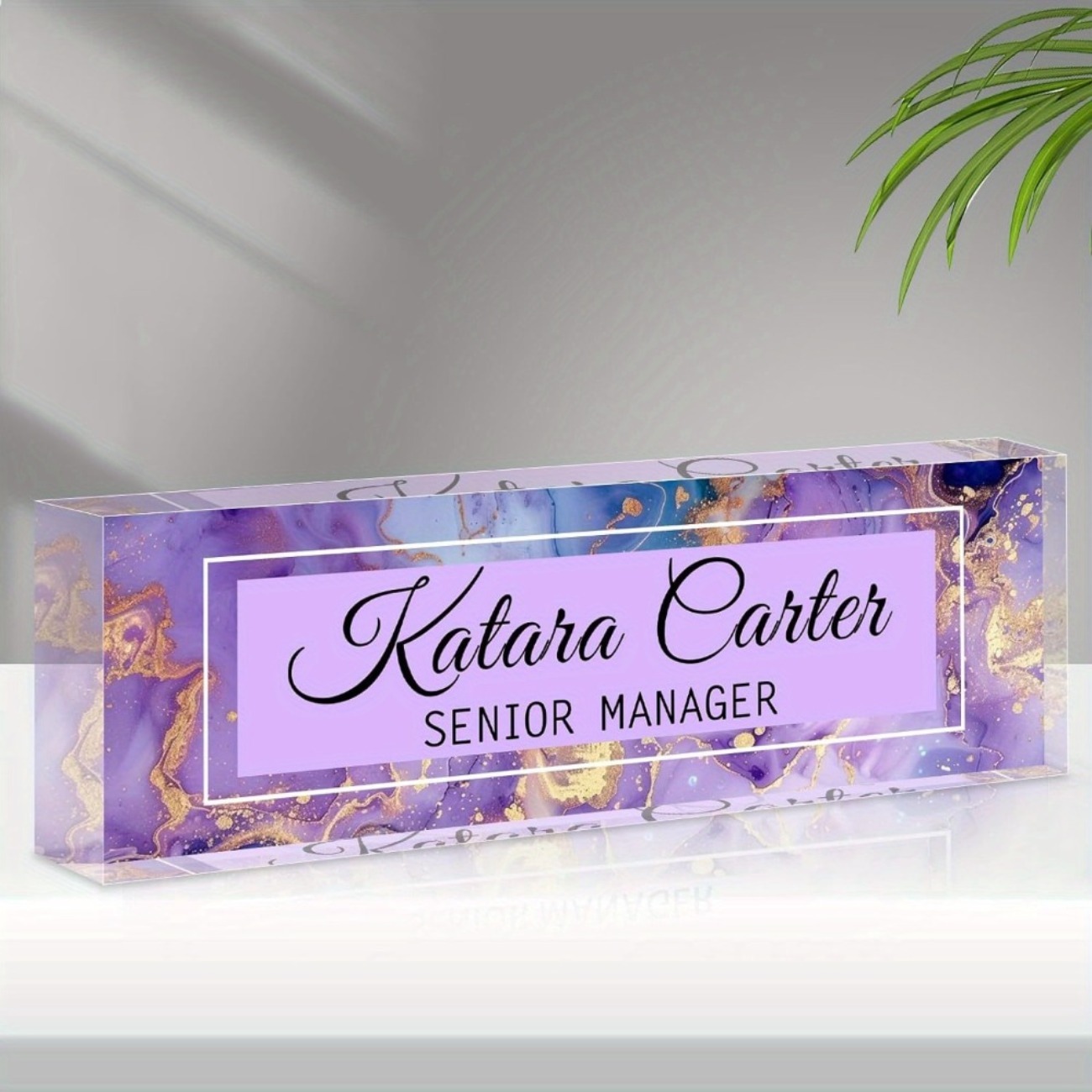Custom Acrylic Desk Name Plate - Desk Name Plate avis et prix
