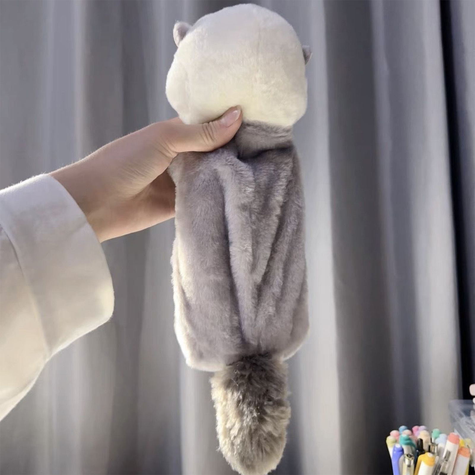 Creative Plush Toy Pencil Case - Stationery Office avis et prix