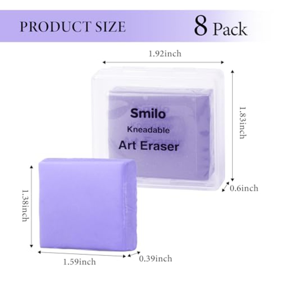 8-Pack Kneaded Erasers Moldabl - Rubber Eraser Kneaded avis et prix