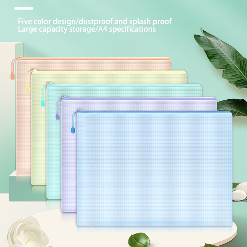 5pcs Mesh Zipper Pouch Documen - Portfolio Folder Zip avis et prix