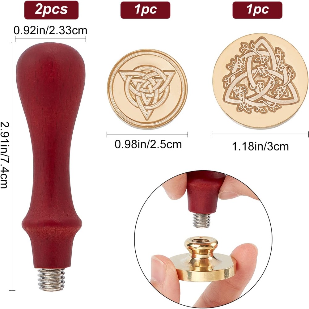 2 Set Celtic Knot Wax Seal Sta - Wax Seal Stamp Kit avis et prix