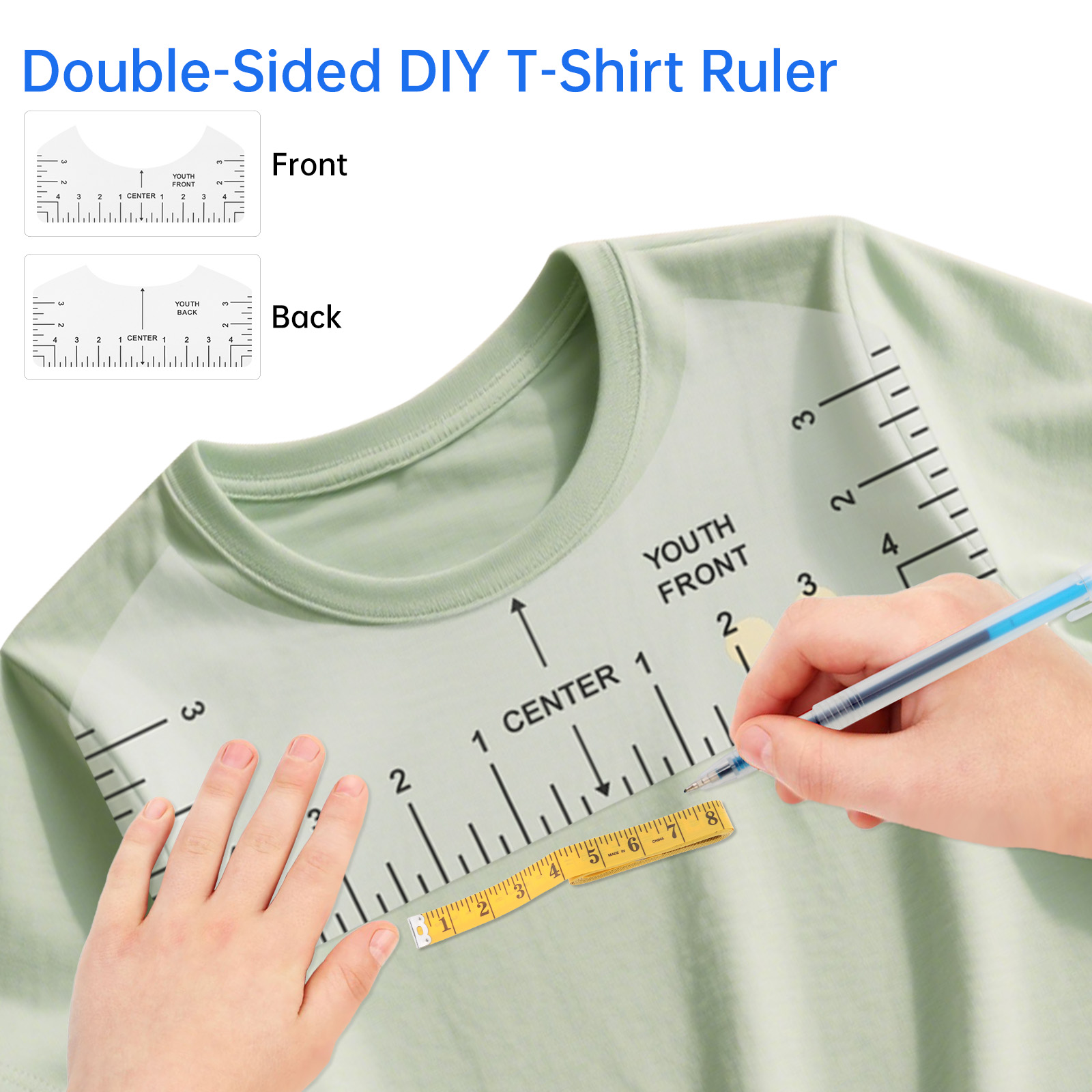 Transparent T-shirt Ruler Guid - Ruler Set Transparent avis et prix