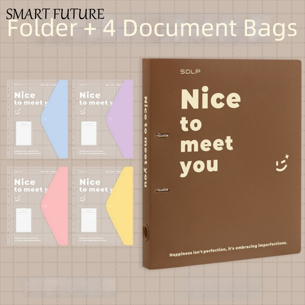 PP Loose Leaf File Bag Set Det - Binder Clip Assorted avis et prix
